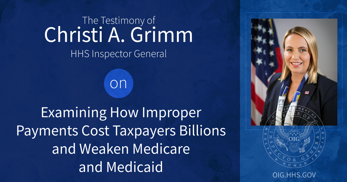 Inspector General Christi A. Grimm Testifies Before The Subcommittee On ...