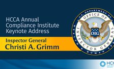 Inspector General Grimm HCCA 26th Annual Compliance Institute Keynote