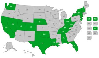 Map of US - opioid-related reviews being conducted throughout the country